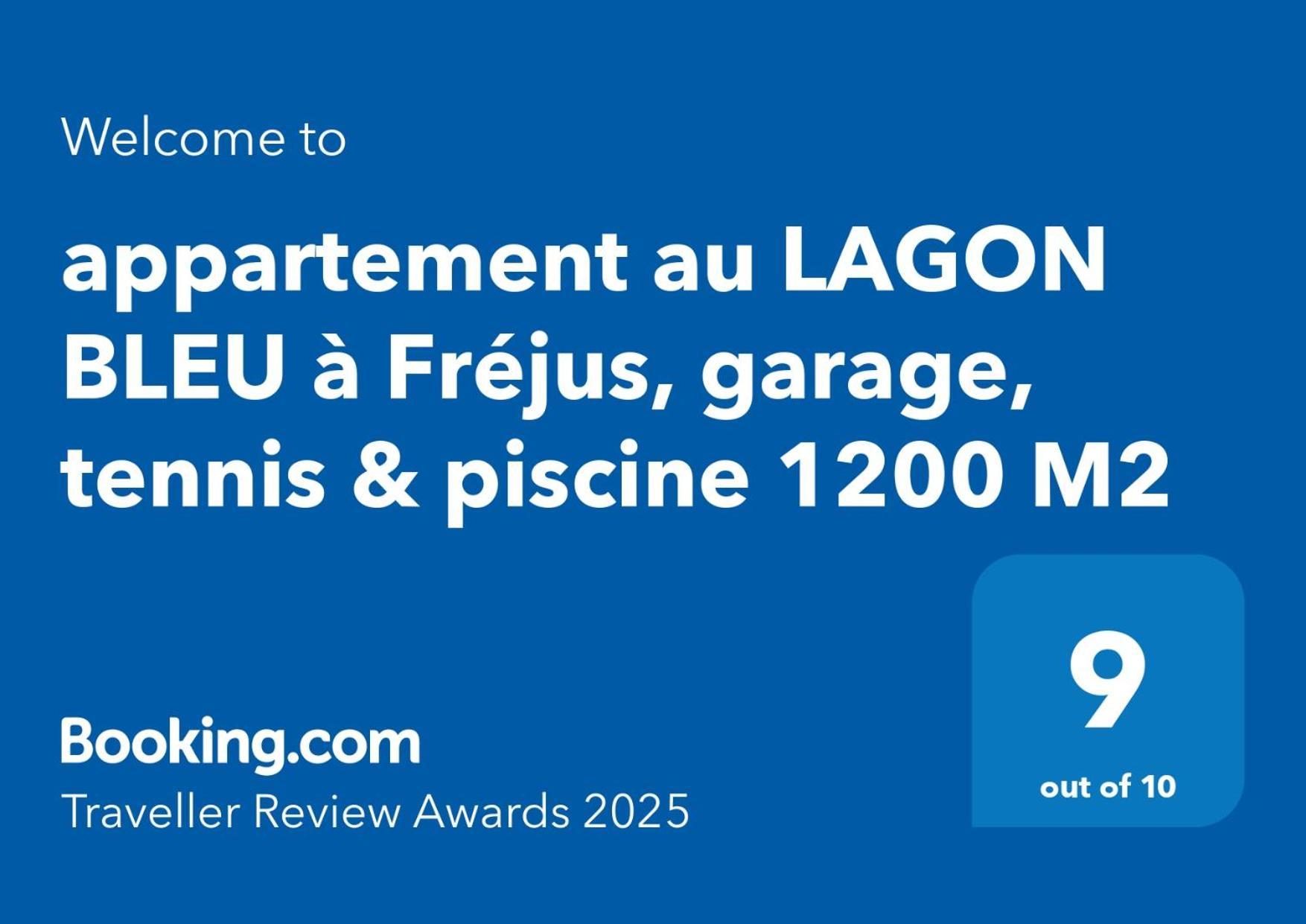 Appartement Au Lagon Bleu A Frejus, Garage, Tennis & Piscine 1200 M2 Eksteriør billede